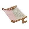 Bedside Cat Hammock Adjustable Cat Bed Window Perch with Wood Frame No Drilling Installation Pet