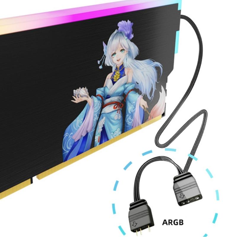 High Performances Metal RAMs Coolers With ARGB Lighting For Gaming PC DDR5 DDR4 DDR3 DDR2 Memory Module