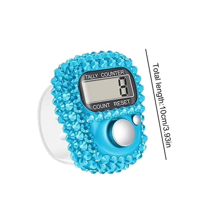 1 Stück Mini Elektronischer Fingerzähler Handzähler Klickzähler Ring Digitalzähler Strickreihenzähler Striche Zähler