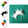 New Retro Rainbow Feather Headband For Kids Ideal For Halloween Parties And Celebrations