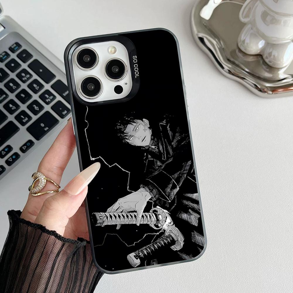 Anime K-Kagurabachi Phone Case Matte Colored Silver For Iphone 16 15 14 Pro 13 12 Plus 11 7 8 Max Luxury Cover