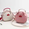 1 Pcs Sac à Dos Cerise Petit Nouveau Sac à Bandoulière Messager pour Téléphone Portable pour Femme Motif Litchi Couleur Contrastée