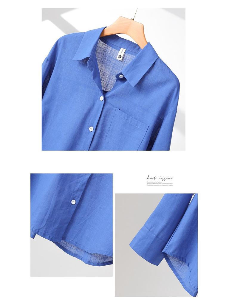 Women's Premium Linen-Cotton Shirt - Early Autumn 2025 Design