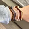 Irregular Wide-Edged Acrylic Cellulose Acetate Hoop Bracelet for Women - Niche Design, Retro Stackable Bangle Hand Jewelry