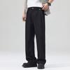Fashion trendy brand anti-wrinkle drape straight pants men's daily commuting loose wide-leg casual long pants