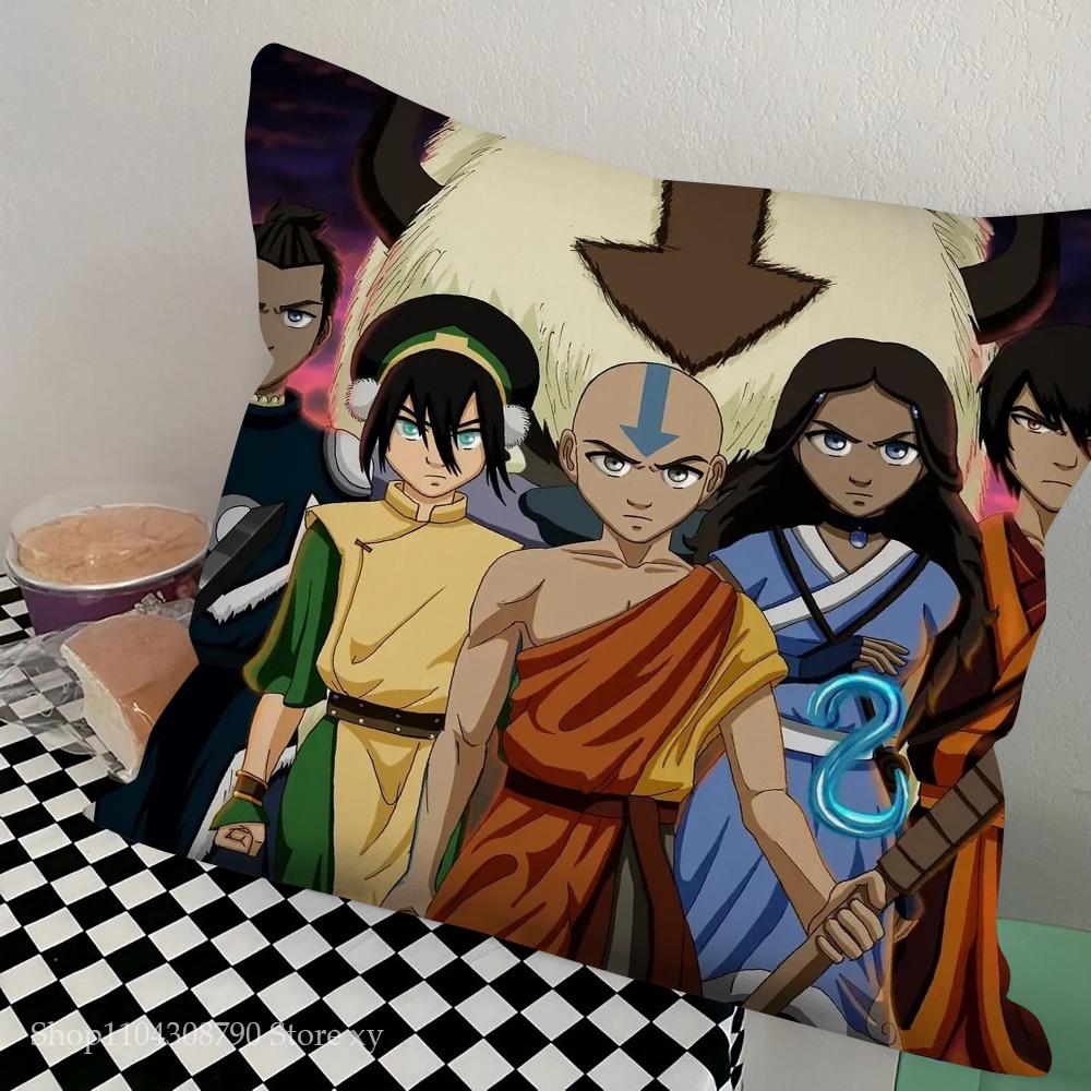 

The L-Legend of K-Korra Animation Pillow Case Square Pillow Bedroom Sofa Leisure Comfort Cushion Car Living Room Home Decoration 16x16Inch