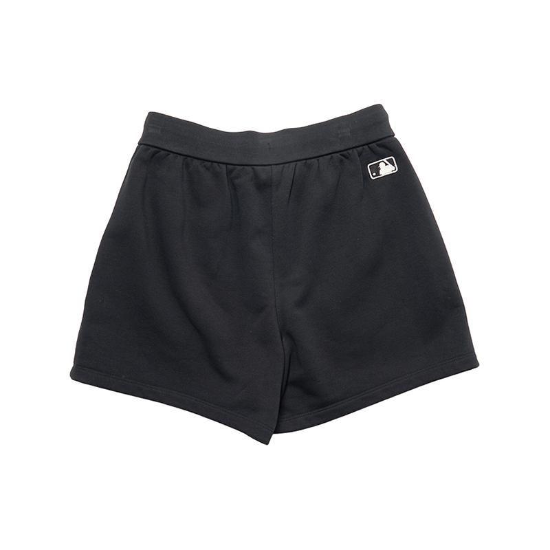 MLB New York Yankees Solid Color Lace-Up Loose Casual Shorts Women Shorts Black 3FSPB0143-50BKS