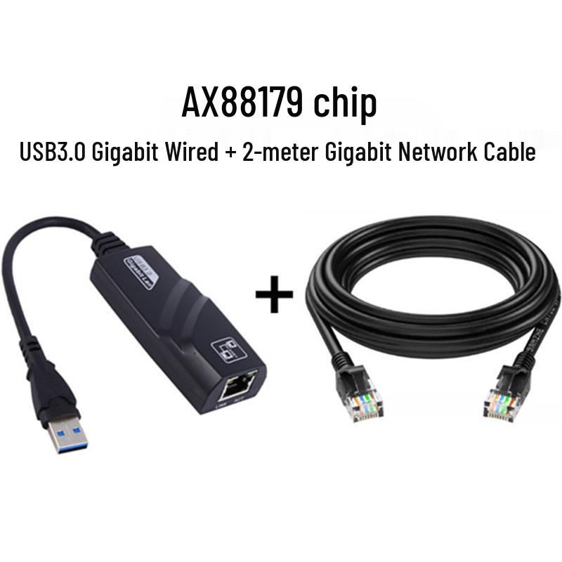 USB 3.0 Type-C to RJ45 Gigabit Network Adapter HUB (AX88179/TL8153)