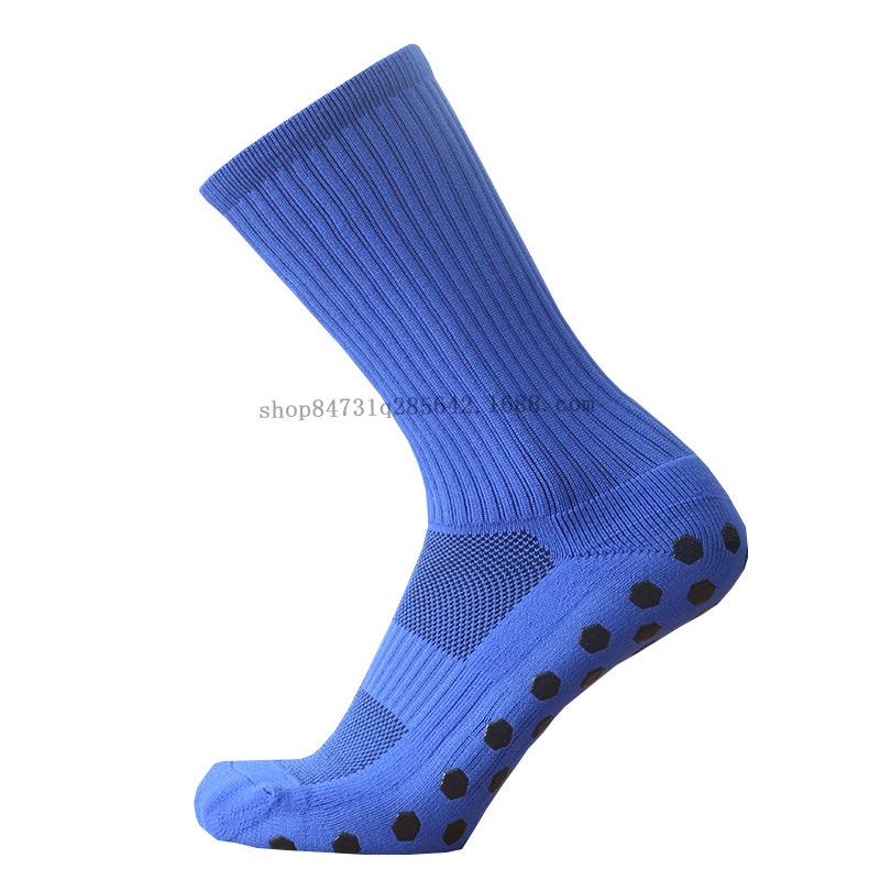 Chaussettes de Football Antidérapantes Hexagonales pour Hommes et Femmes - Couleur Unie, Rembourrage Épais, Grip Compétition Pro