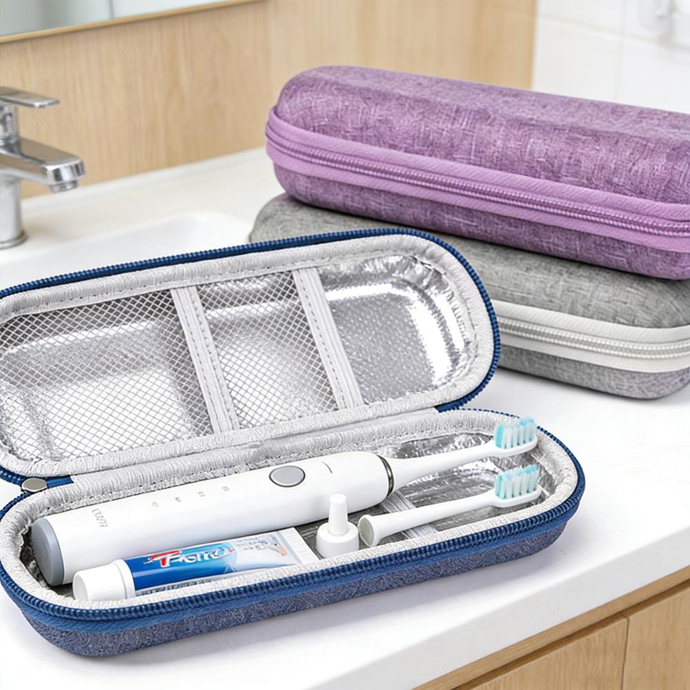 Universal EVA Protective Case Waterproof Dustproof Bag for Electric Toothbrush and Charging Cable Travel Use