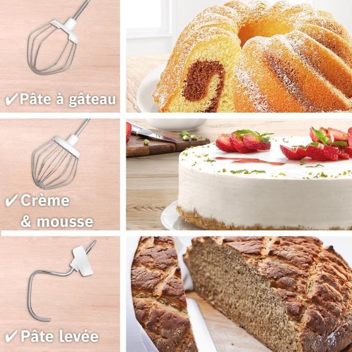 Compact Multi-function Robot - BOSCH MUMS2EW20 - Stainless Steel Bowl - 3 Discs - 1.25L Blender - Pastry Kit Included - White