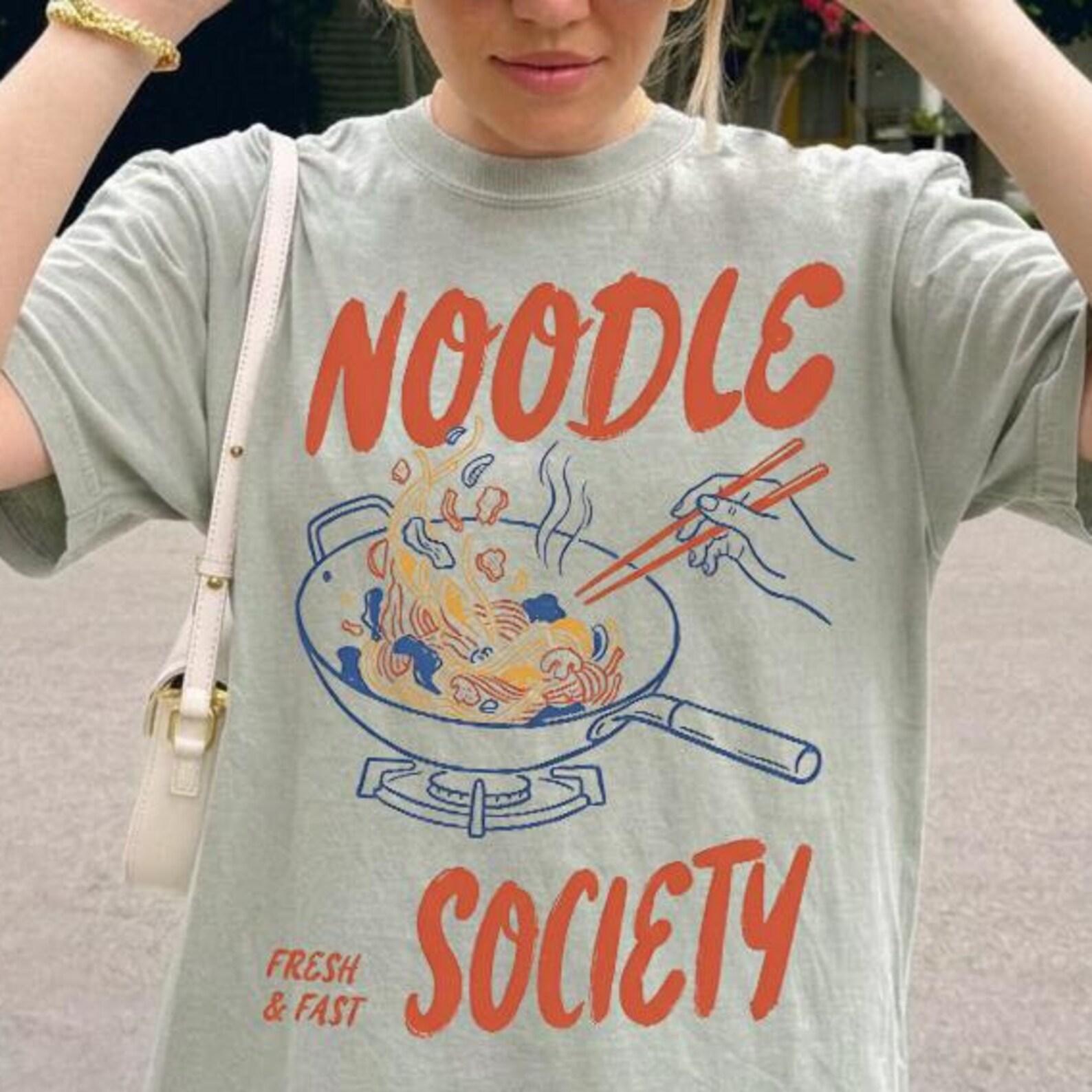 Comfort Colors® Noodle Society Shirt - Noodle Lover Tee,Ramen Noodles Tee,Pasta Lover Gift,Foodie Tshirt,Japanese Food Tee M