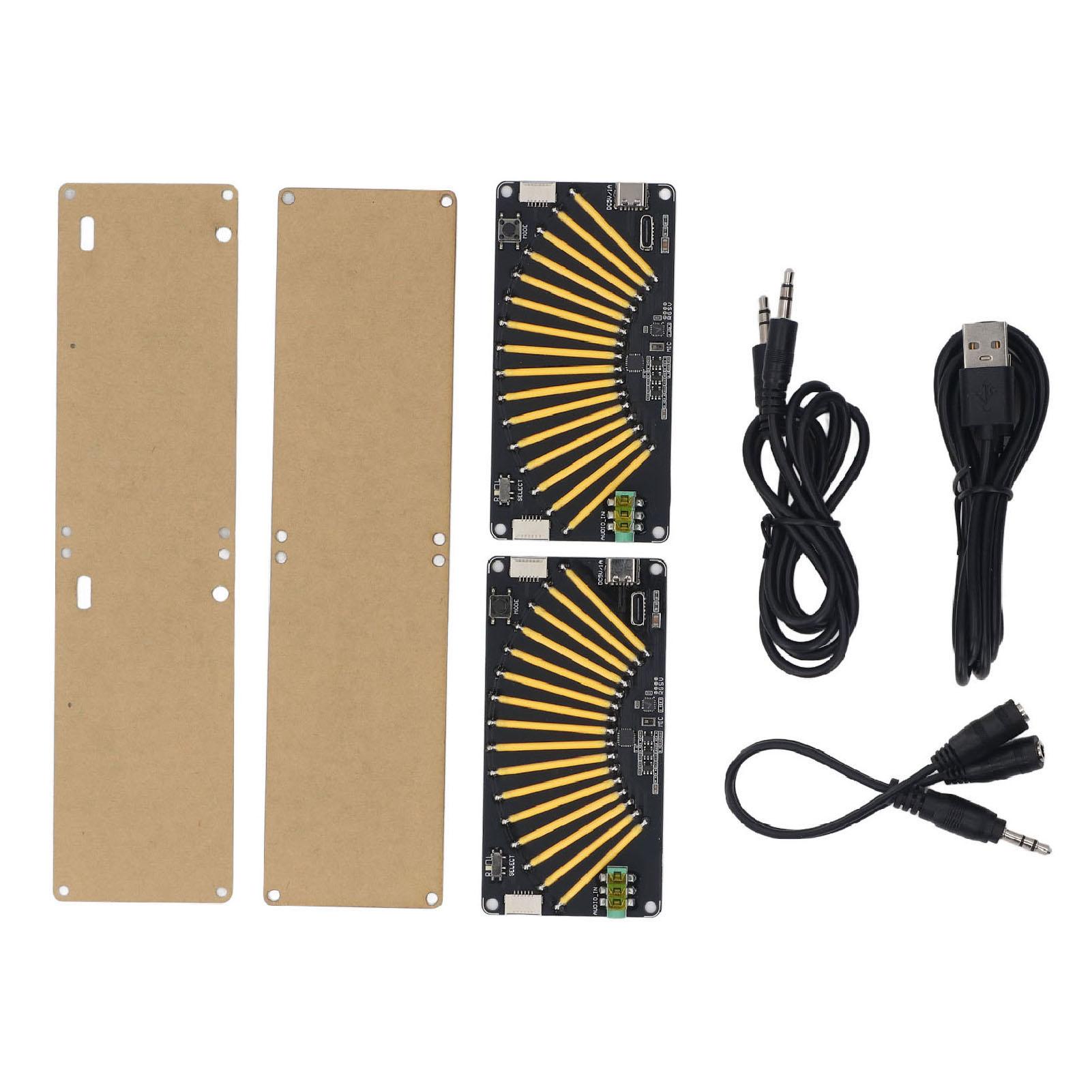 

Світлодіодний індикатор рівня музики з голосовим керуванням -30 дБ до 2 дБ 16-бітний індикатор рівня музики для дому