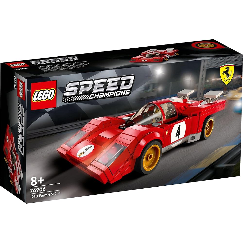 LEGO Speed Champions 1970 Ferrari 512 M Building Blocks Toy for Boys 8 Years and Up