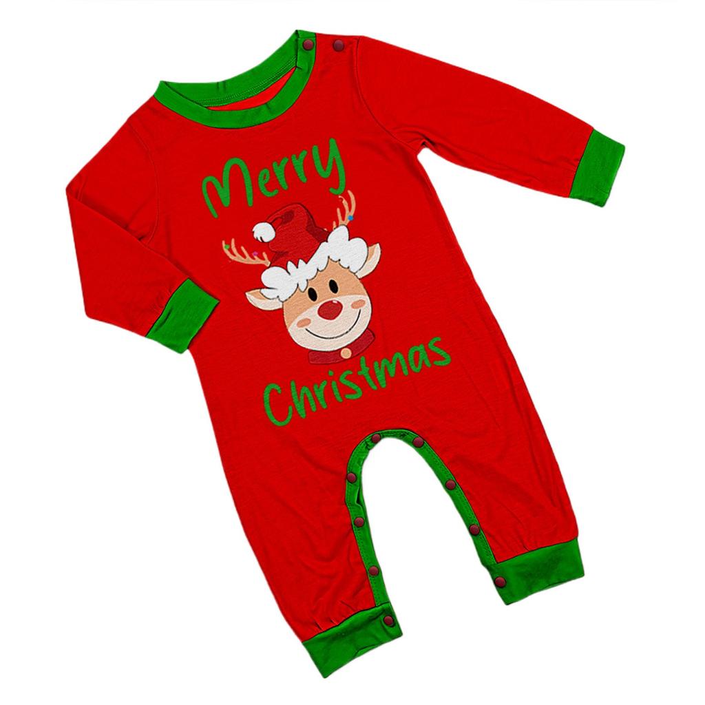 Christmas Parent Child Family Set Home Furnishings Christmas Pajamas Two Piece Set