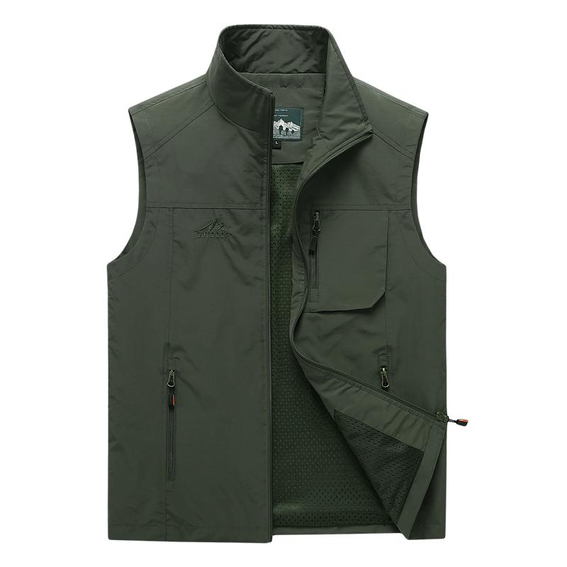 Summer Vest Men Casual Men Vest Plus Size 7XL Waistcoat Male Outerwear Quick Dry Breathable Mesh Line Vest Sleeveless Jackets