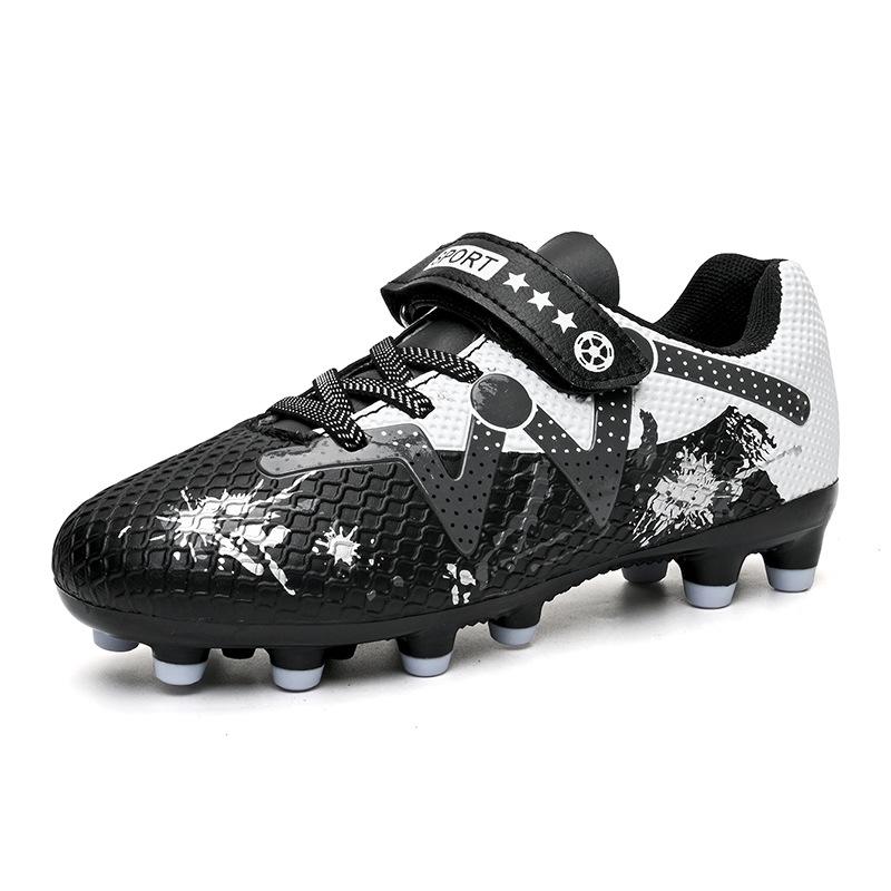 Low-top Football Shoes Children's Camouflage Broken Nails Spikes Professional Training Shoes Lightweight Boys and Girls Game Shoes