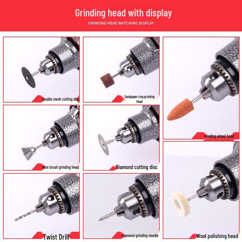 Compact Electric Grinder: Multi-Function Polishing, Cutting, and Engraving Tool