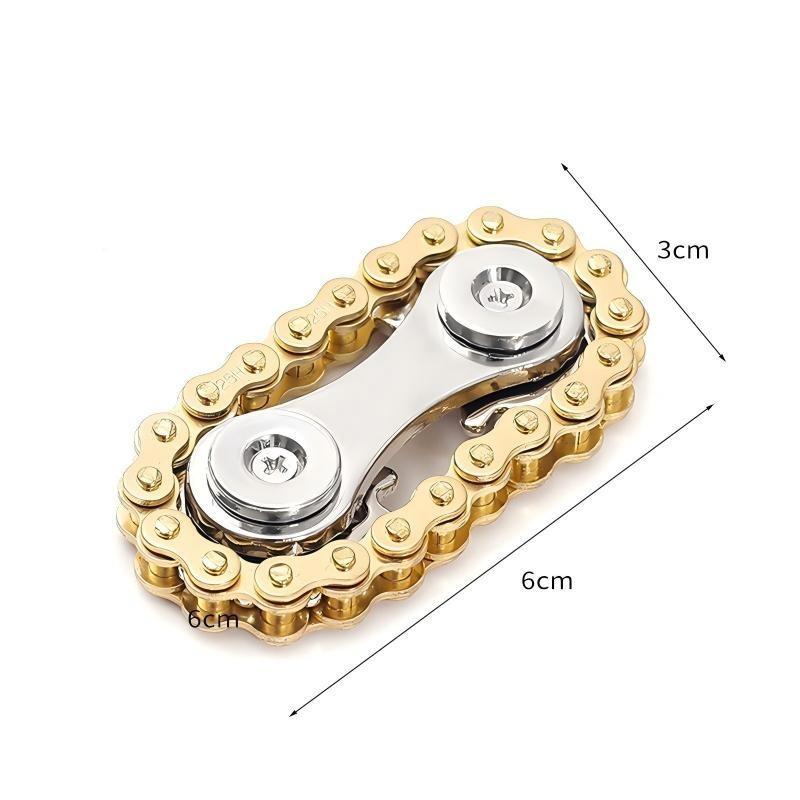 Metal Fidget Spinner Toys Sprockets Flywheel Fingertip Gyro Decompression Toy Artifact Bike Chains Spinner Fidget For Adult Kids