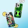 Ben 10 Classic Cartoon Pattern Phone Case for iPhone 16 15 14 13 12 11 Pro Max Sheepskin Silver-edged Protective Case