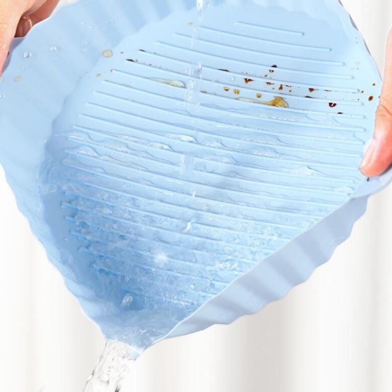 1PCS Pot for Airfryer Reusable Air Fryer Accessories Baking Basket Pizza Plate Grill Pot Kitchen Cake Cooking Baking Tools