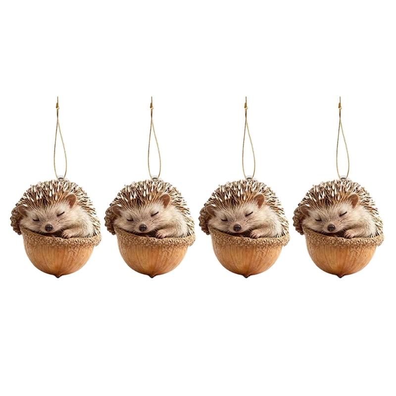 Acrylic Animal Ornaments Glossy Finish and Lightweighted for Christmas Tree Decors Festival Atmosphere Family Gatherings