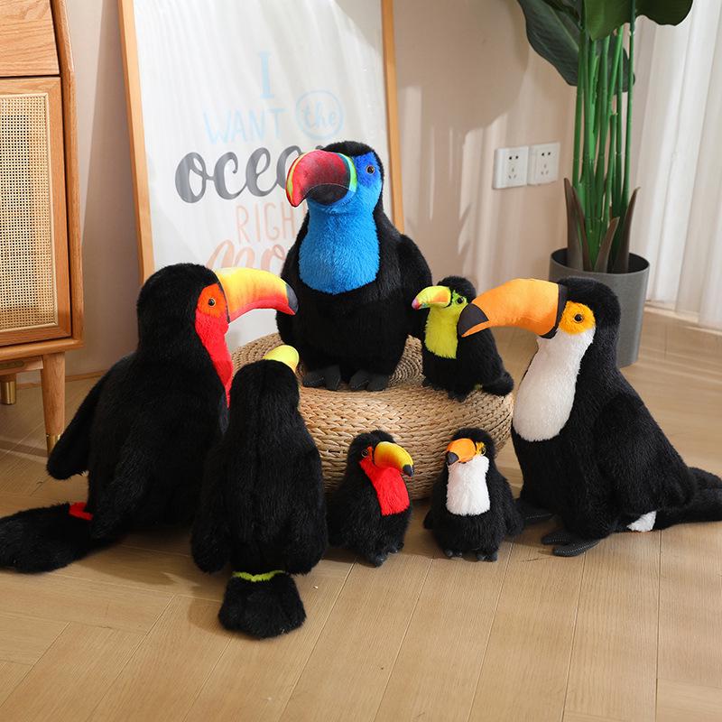 Cute Realistic Toucan Plush Toy - Perfect Children's Birthday Gift & Companion