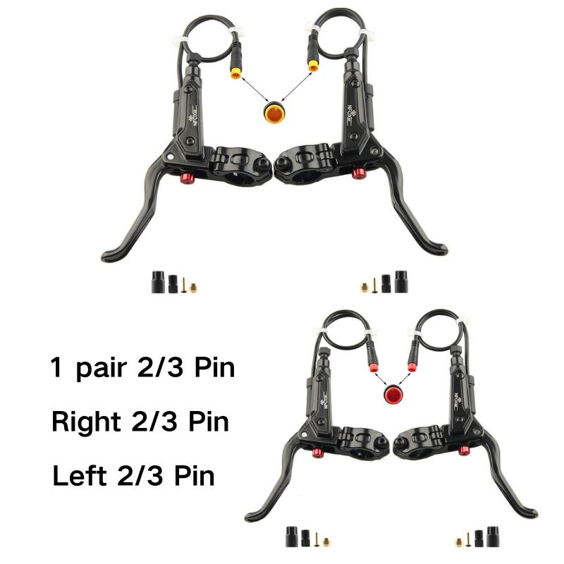 NFOX GT267 Mountain Bike Hydraulic Brake Power Off Brake Handle 2/3 Pin E-Bike Oil Brake Lever Bafang Hall E Bike Accessories