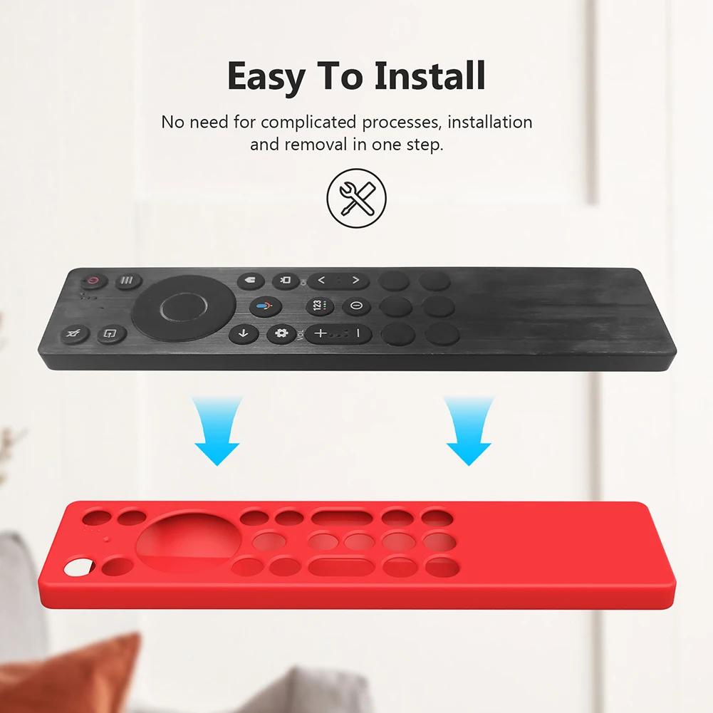 Silikon-Fernbedienungshülle für TCL RC923A/RC813A Schutzhülle mit Lanyard Sturzsichere Schutzhülle für TCL RC923A/RC813A Hülle