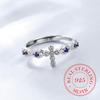 Real Money 925 Sterling Silver AAA+ Zircon Crystal Wedding Finger Rings for Women Money 925 Wedding Party Jewelry Gift