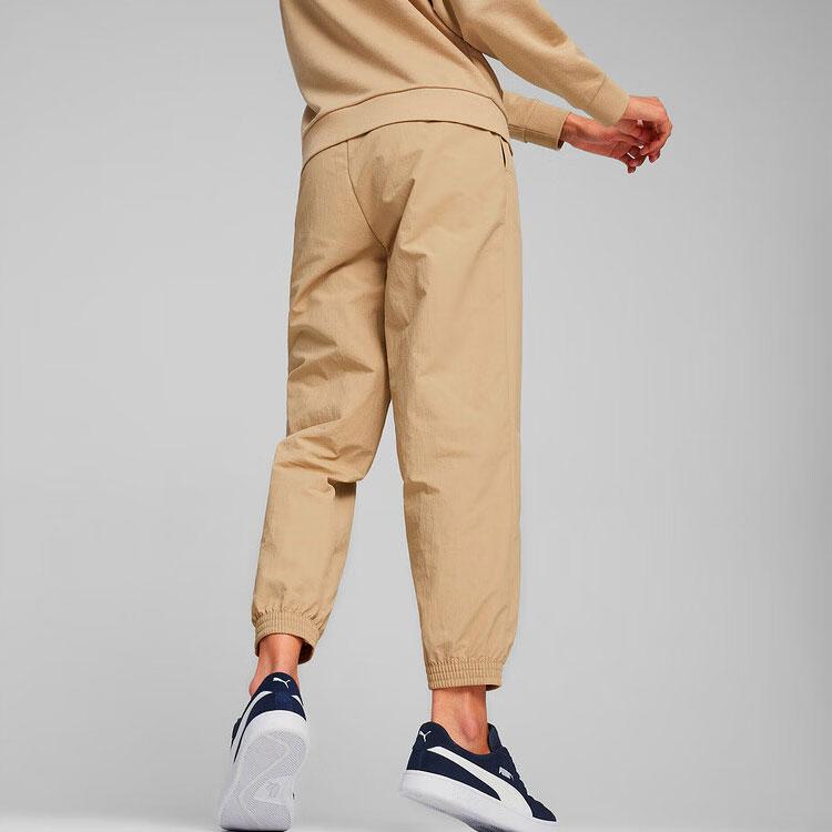 Puma Solid Color Sports Training Woven Jogger Pants Women Bottoms Brown 682272-83