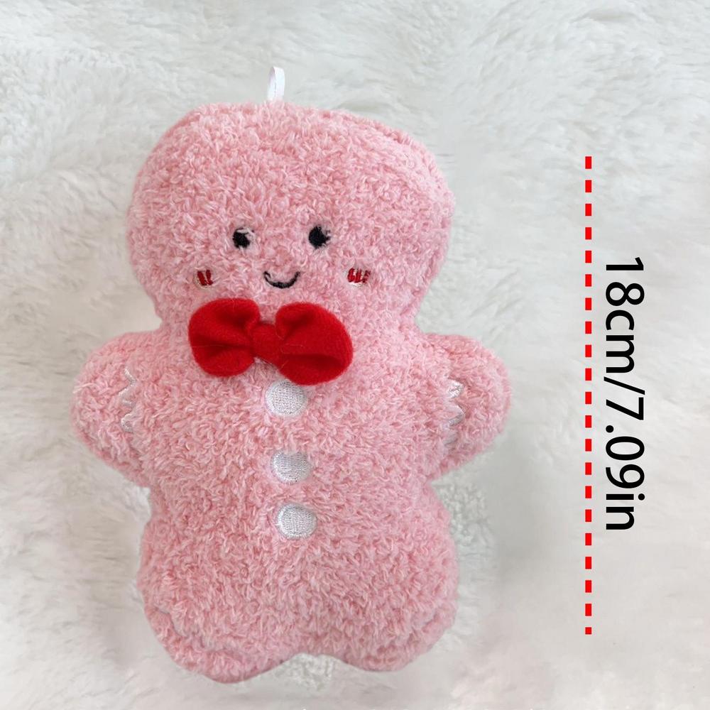 

Gingerbread Man Doll Christmas Decoration Pendants Xmas Tree Hanging Ornament Christmas for Home New Year Kids Gift рожевий