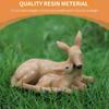 Indoor Outdoor Resin Deer Statue,Resin Deer Statues Figurine Sculpture Lawn Ornaments Garden Animal Deer Statue