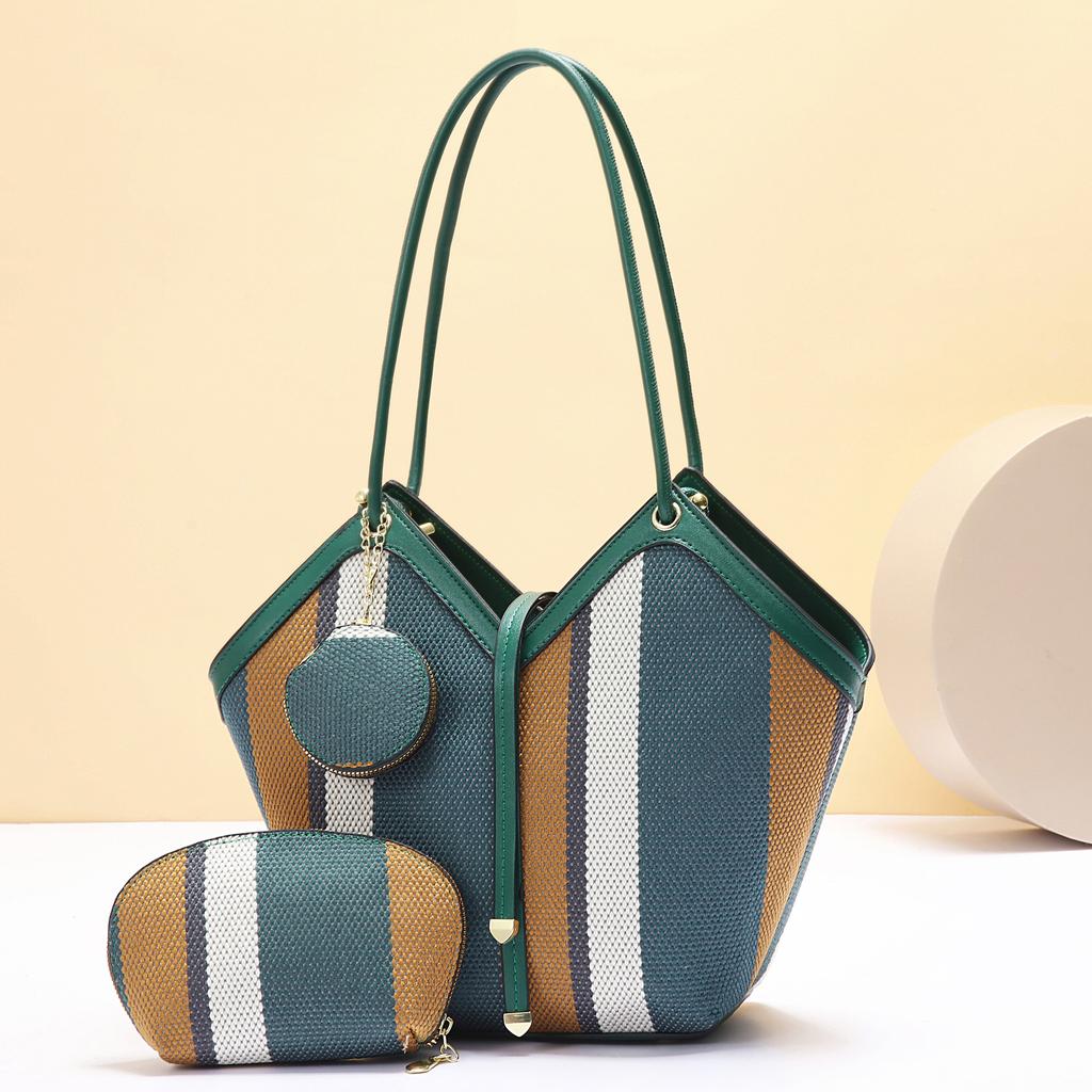 Women's Bag Large Capacity Women's Shoulder Bag Bag Fashion Color Matching Trend Atmospheric Handbag Versatile Bags