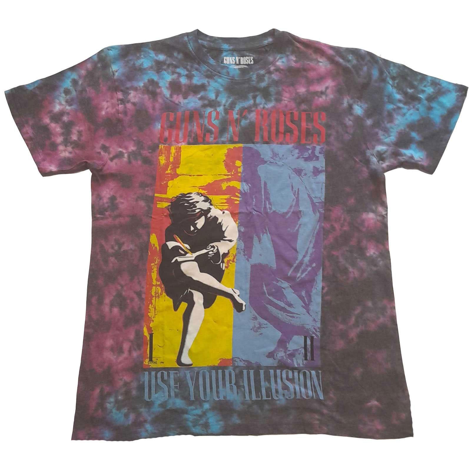 Men s Guns N Roses Use Your Illusion T-shirt Large Blue S