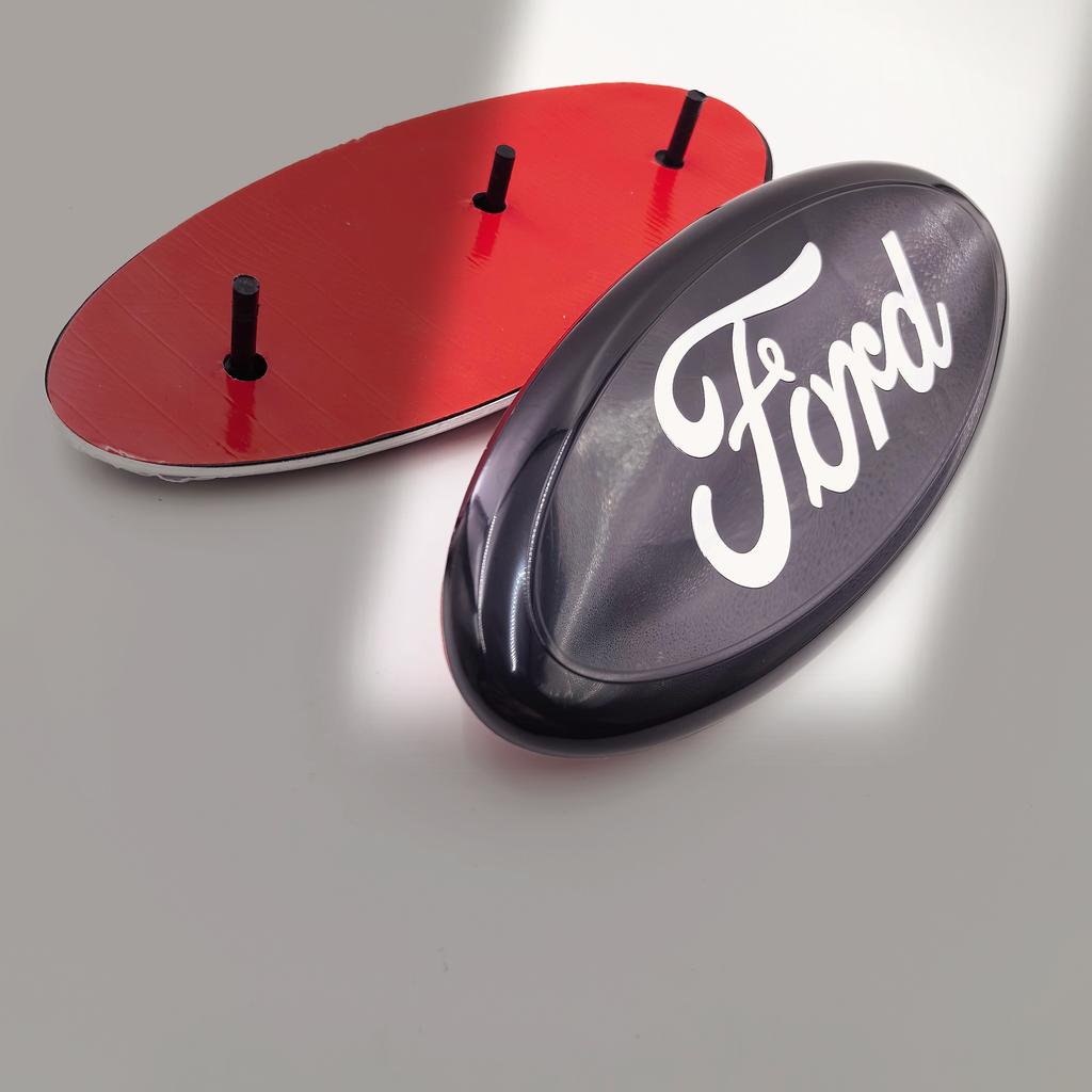 AJF1 forFord Fiat Car Front Hood Emblem Bonnet Badge Rear Trunk Badge Car Front Hood Bonnet Badge 223x90mm Rear Trunk Emblem