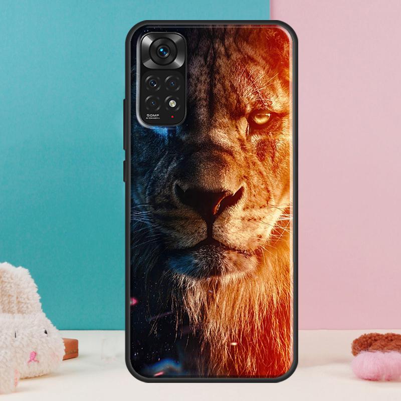 Löwen-Kunst-Hülle für Xiaomi Redmi Note 14 13 Pro 12 11 9 10 9S 10S 11S 12S Redmi 14C 13C 10C 12C Abdeckung