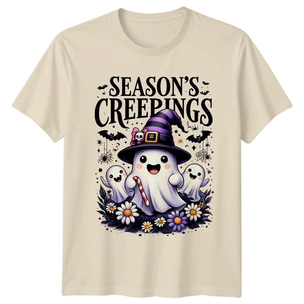 Seasons Creepings Unisex TShirt Cute Halloween Ghost Christmas Gift For Him