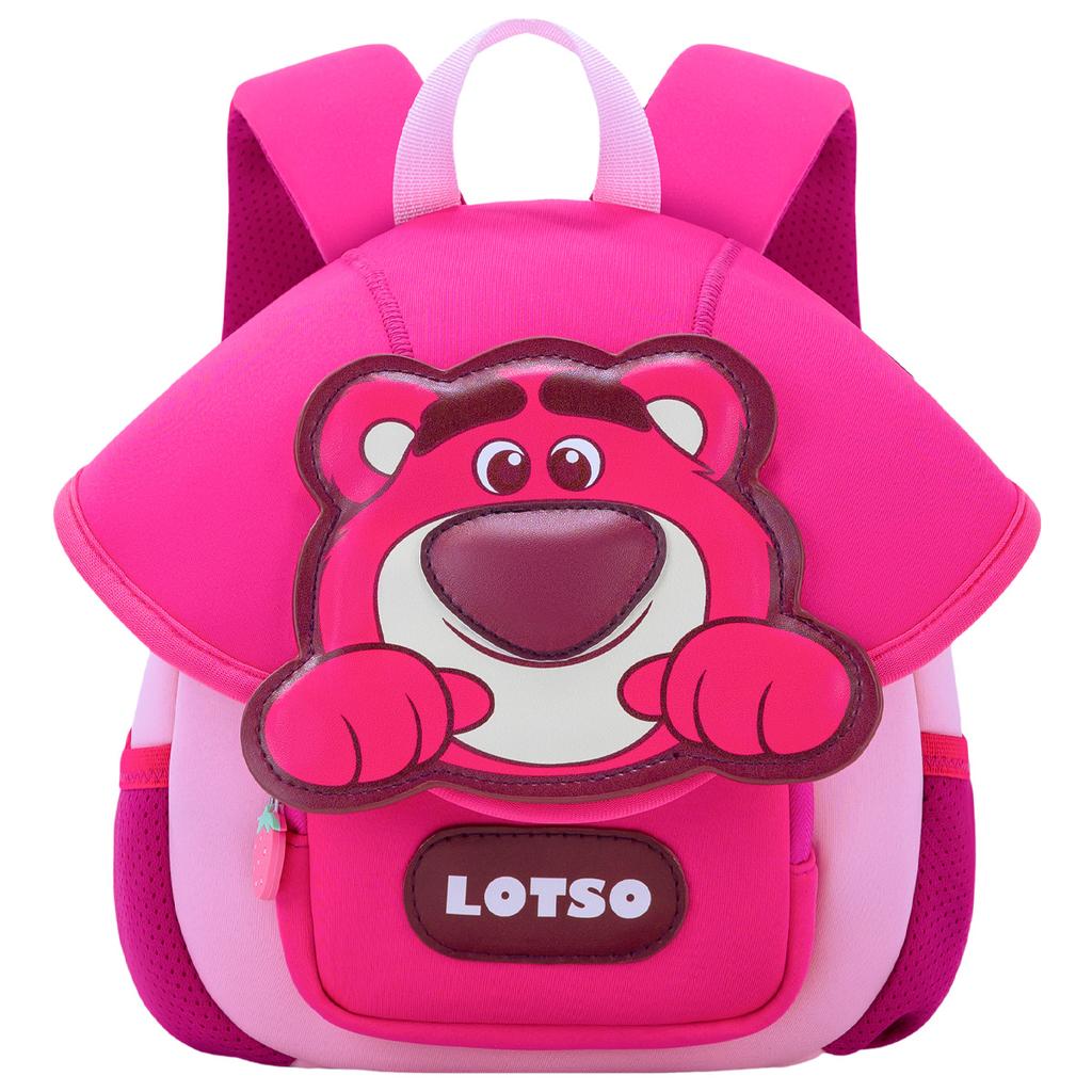 New Disney Strawberry Bear Series Neoprene With PU Small Kids' Bag Backpack Kids' Pink/Blue B20124-L