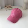 Adjustable Pink Trendy Baseball Cap With Sunshade And Breathable Material Cotton