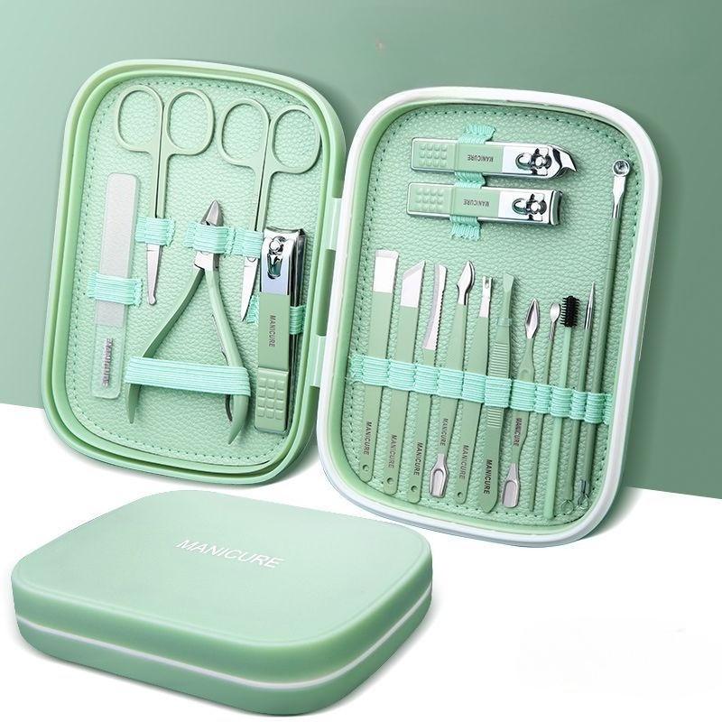 Stainless Steel Nail Clippers 6-piece Set, Portable Nail Clippers Household Nail Clippers To Remove Dead Skin Fork Manicure Tool