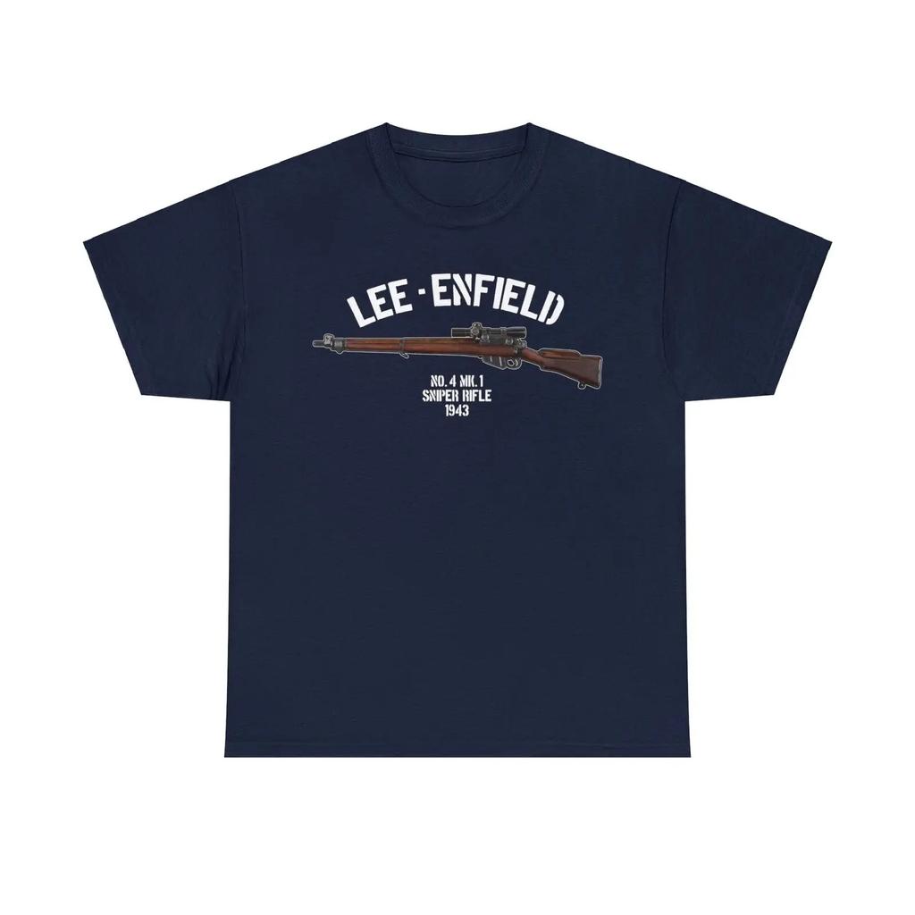 WWII British Army Enfield Sniper Rifle TShirt 100 Cotton ONeck Short Sleeve Summer Casual Mens Tshirt Size S3XL