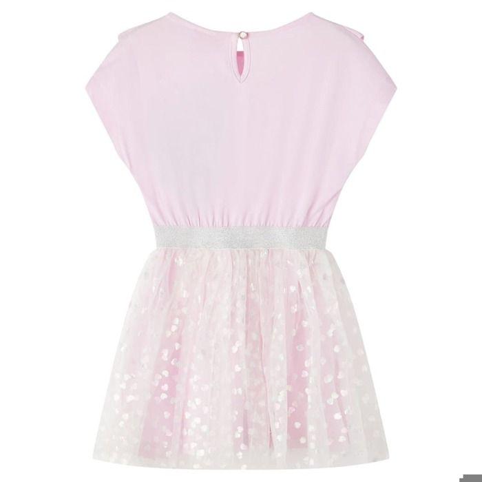 Girl's Dress - vidaXL - Sleeveless Model - Bright Pink - Size 116 - Ice Cream and Cherry Print