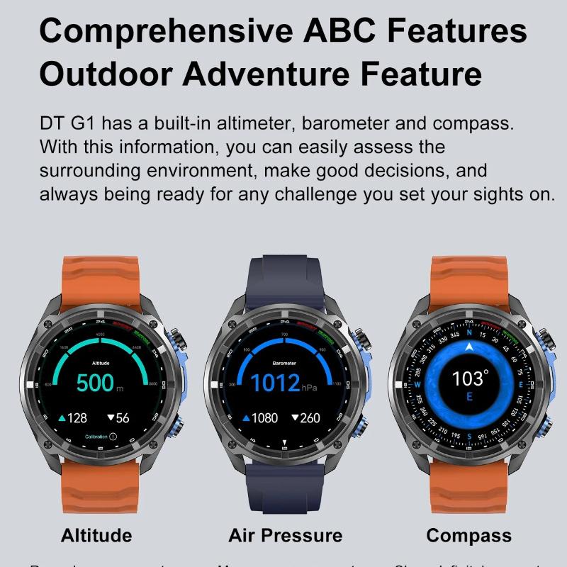 2026 New Military Accuracy GPS Smart Watch Men Altimeter Compass 10ATM Waterproof 1000mAh Battery Bluetooth Call 4GB Memory Outdoor Fitness Smartwatch