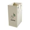 Rectangular Material Recycling Bin with Carry Handle Lightweight for Kitchen