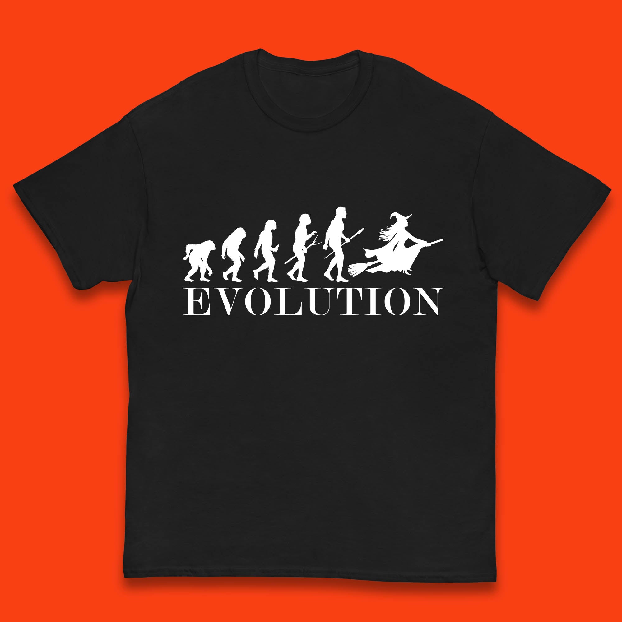 Witch Evolution Halloween Scary Spooky Witch Costume Kids T Shirt 140