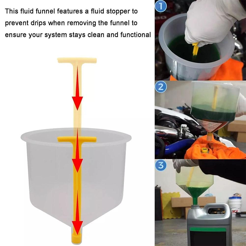 15pcs/set Car Antifreeze Funnel Spill Proof Coolant Filling Kit  Funnel Antifreeze Injector Replacement Water Tank Funnel Tool