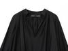 2025 Women's Versatile V-neck Lantern Sleeve Casual Pullover Top