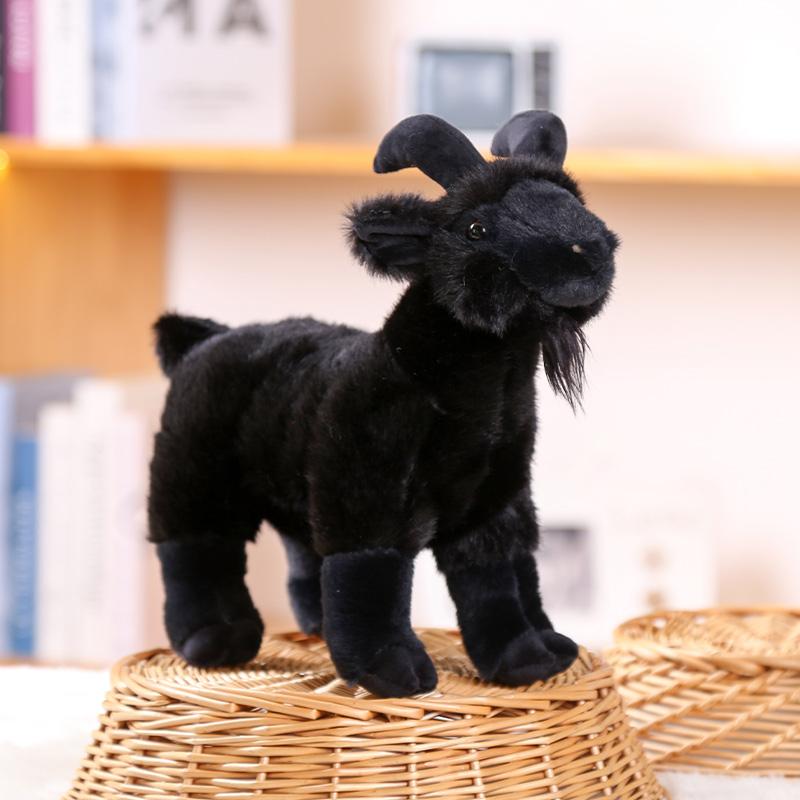 Simulated Goat Animal Plush Toy Emotional Companion Doll Mesh Lining Stress Relief Children's Birthday Gift Factory Direct Sales