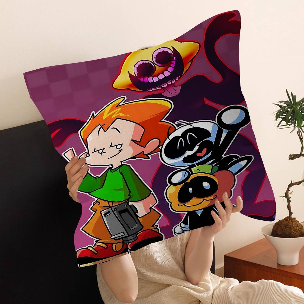 Game F-Friday Night F-Funkin Pico Boyfriend Pillow Gifts Home Office Furnishings Bedroom Sofa Car Cushion Cover Case 45X45Cm